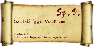 Szilágyi Volfram névjegykártya